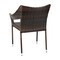 Flash Furniture Espresso PE Rattan Wicker Patio Dining Chair, 4PK 4-TT-TT02-ESP-GG - alternate 7